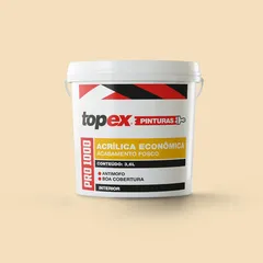 Topex 1000 Tinta Acrílica Econômica Fosco 3,6 Litros Areia