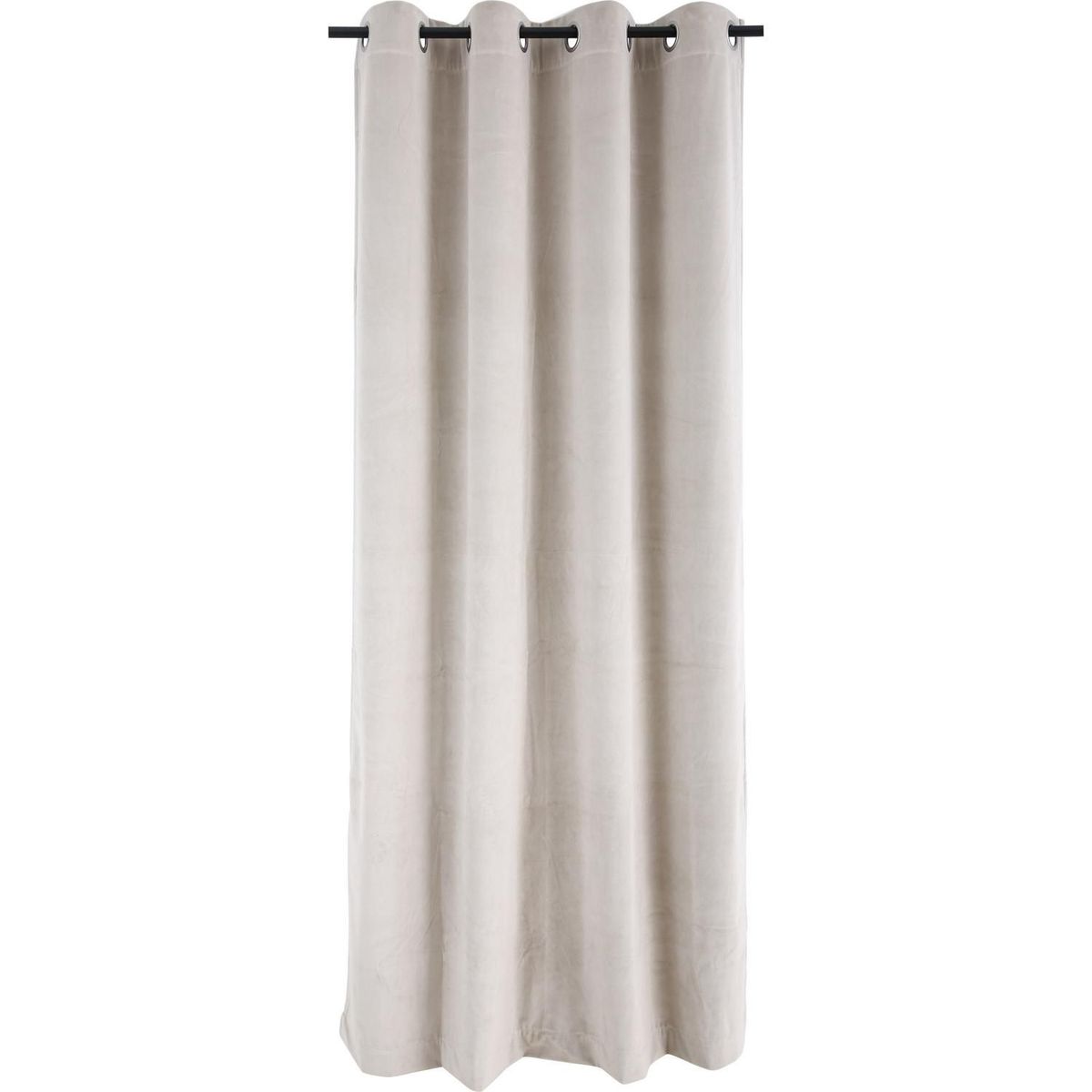 Cortina 1 Folha 220x135cm Corta Luz Velvet Cru Just Home Collection, marca Just Home Collection - Foto Principal