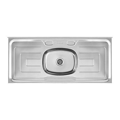Pia Bella 712 Inox 120x53cm Oval com Vlvula Cinza