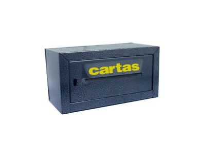 Caixa Correio Chapa Front 609, Preto, 1/2