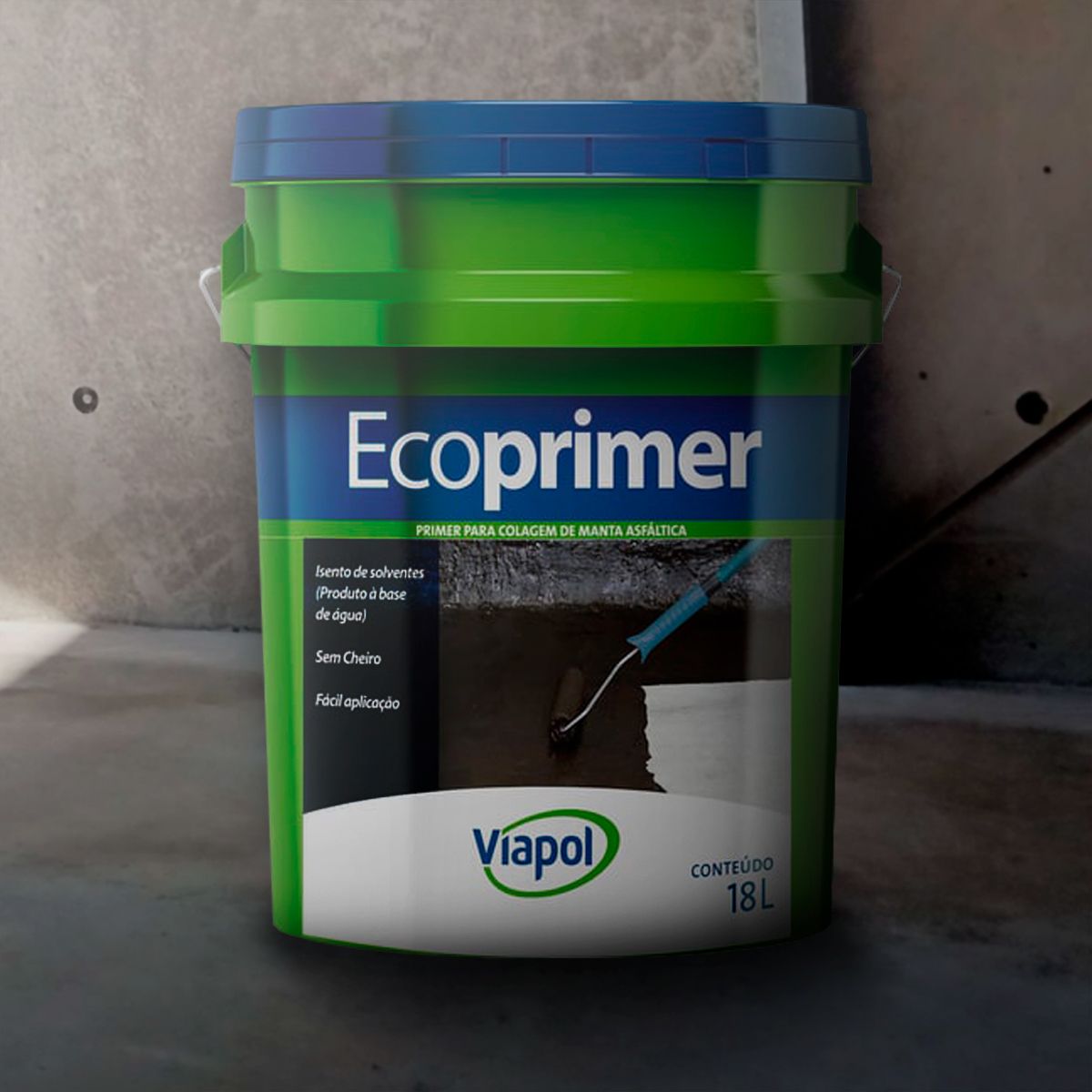 Ecoprimer Barrica 18L Marrom Escuro, marca Viapol - Foto 2