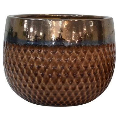Vaso Cermica Kura com Ouro G 30x23cm