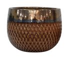 Vaso Cerâmica Kura com Ouro G 30x23cm