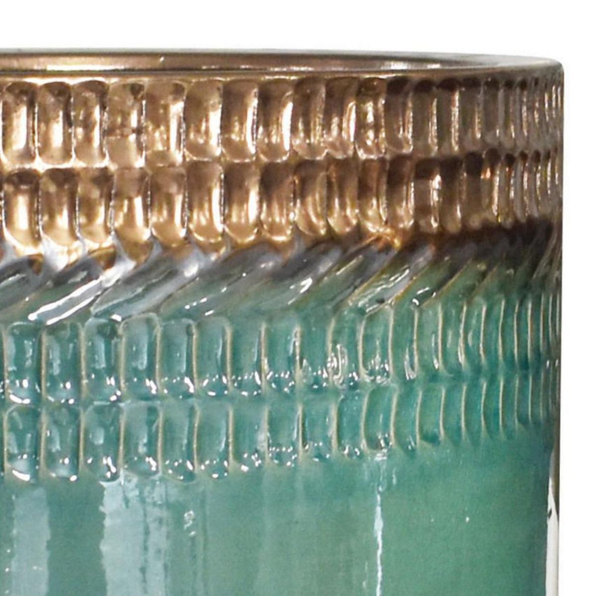 Vaso Cerâmica Nihi G 33x18cm, marca Just Home Collection - Foto 2