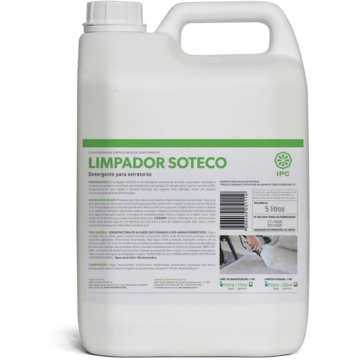 Limpador Soteco 5l, marca Ipc - Foto Principal