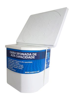 Caixa Sifonada De Alta Capacidade Tampa Reforada Entrada Dn50 Sada Dn75