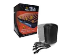 Tela Protetor de Calhas Pvc com Gancho Fixação,preto,0,17x6,0ml, Calhaforte