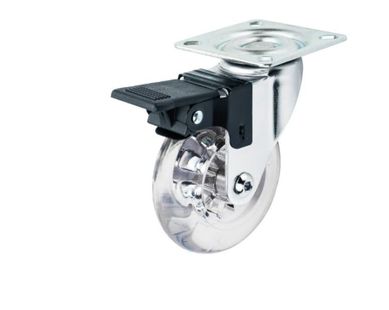 Rodizio com Freio Gel 100mm Giratrio