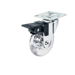 Rodizio com Freio Gel 100mm Giratório