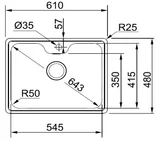 Cuba Bell Bcx 610 61 com Acessórios 610x480mm