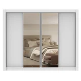 Roupeiro Milão 218x268x56cm 4 Portas MDP Branco