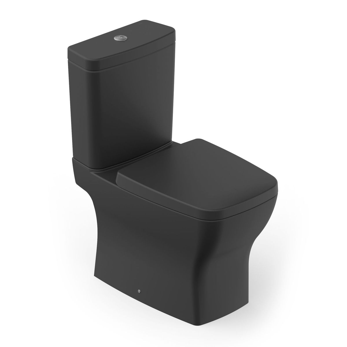 Kit Completo Bacia com Caixa Boss com Assento e Fixação 84x44x41cm Preto Fosco Celite, marca Celite - Foto Principal