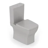 Kit Completo Bacia com Caixa Boss com Assento e Fixação 84x44x41cm Cinza Fosco Celite