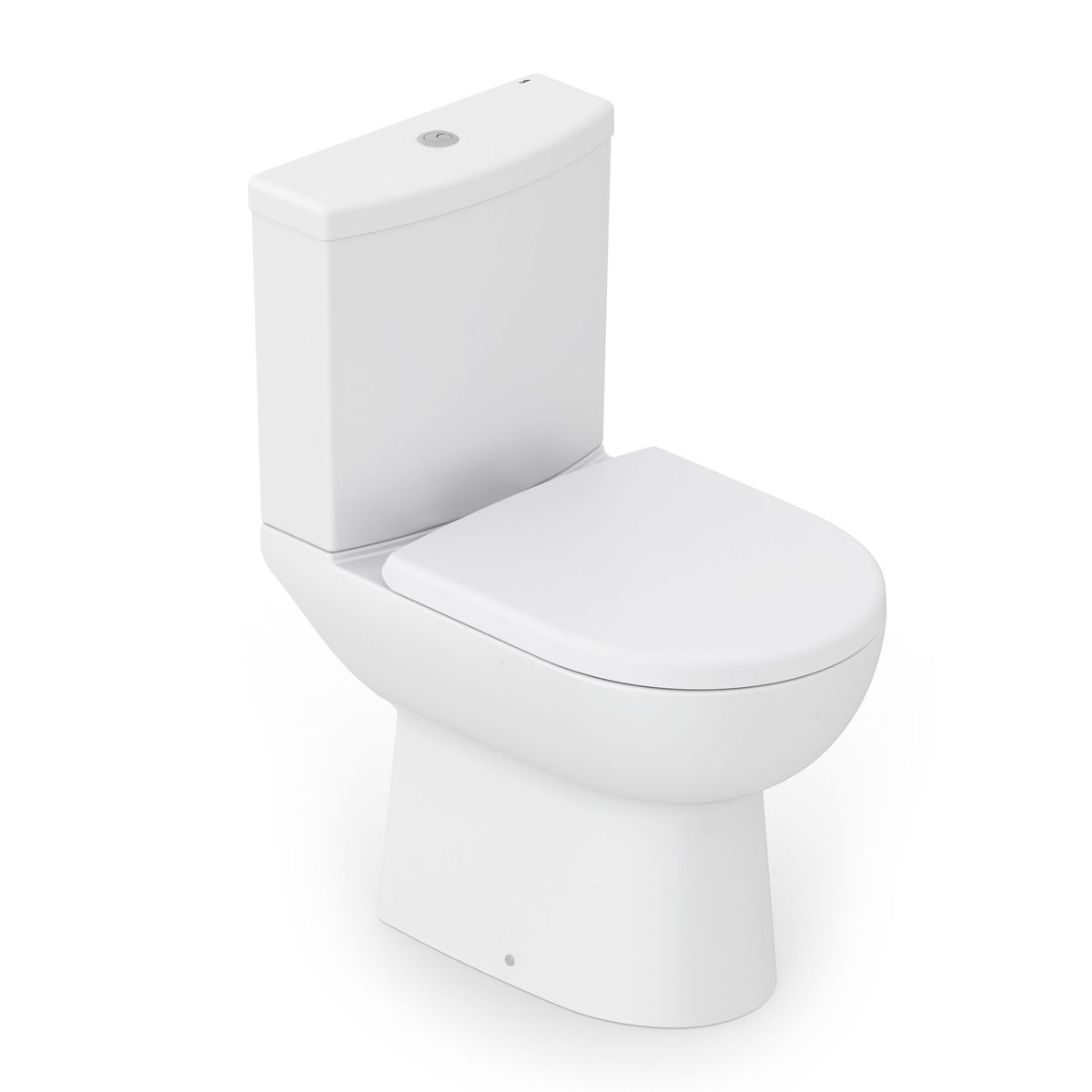 Kit Completo Bacia com Caixa Smart com Assento e Fixação 84x44x41cm Branco Fosco, marca  - Foto Principal