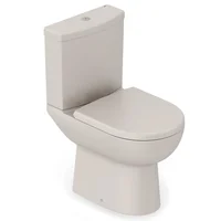 Kit Completo Bacia com Caixa Smart com Assento e Fixação 84x44x41cm Bege Fosco