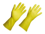 Luva Látex Verniz Silver Médio Amarelo