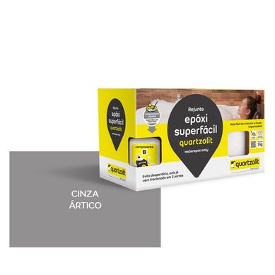 Rejunte epoxi Superfacil 1kg Cinza rtico