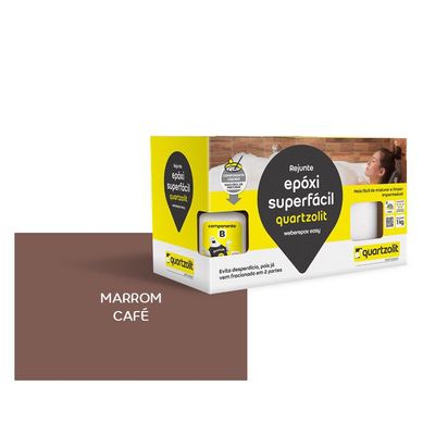 Rejunte epoxi Superfacil 1kg Marrom Caf