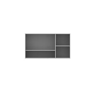 Armrio Areo Rubi Export 66x120x31cm 3 Portas MDP e MDF Branco e bano