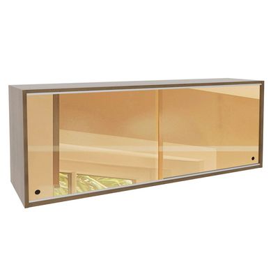 Armrio Areo Glamy 2 Portas de Correr de Vidro Reflecta 45x120x30cm Rustic