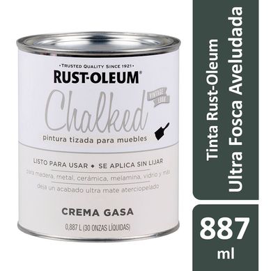 Tinta Chalked Base gua 0,887L Efeito Giz/Aveludado Ultra Fosco Creme Rust-Oleum