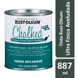 Tinta Chalked Base Água 0,887L Efeito Giz/Aveludado Ultra Fosco Verde Lagoa Rust-Oleum