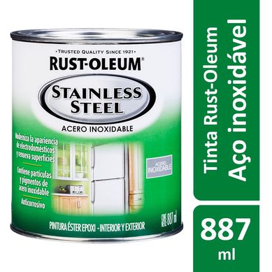 Tinta Especialidades Stainless Steel 0,887L Epxi Para Eletrodomsticos Brilhante Ao Inox Rust-Oleum