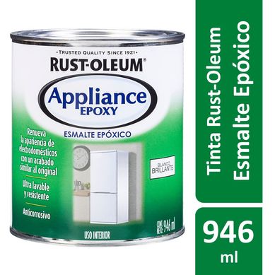 Tinta Especialidades Applyance Epoxy 0,946L Epxi Para Eletrodomsticos Brilhante Branco Rust-Oleum