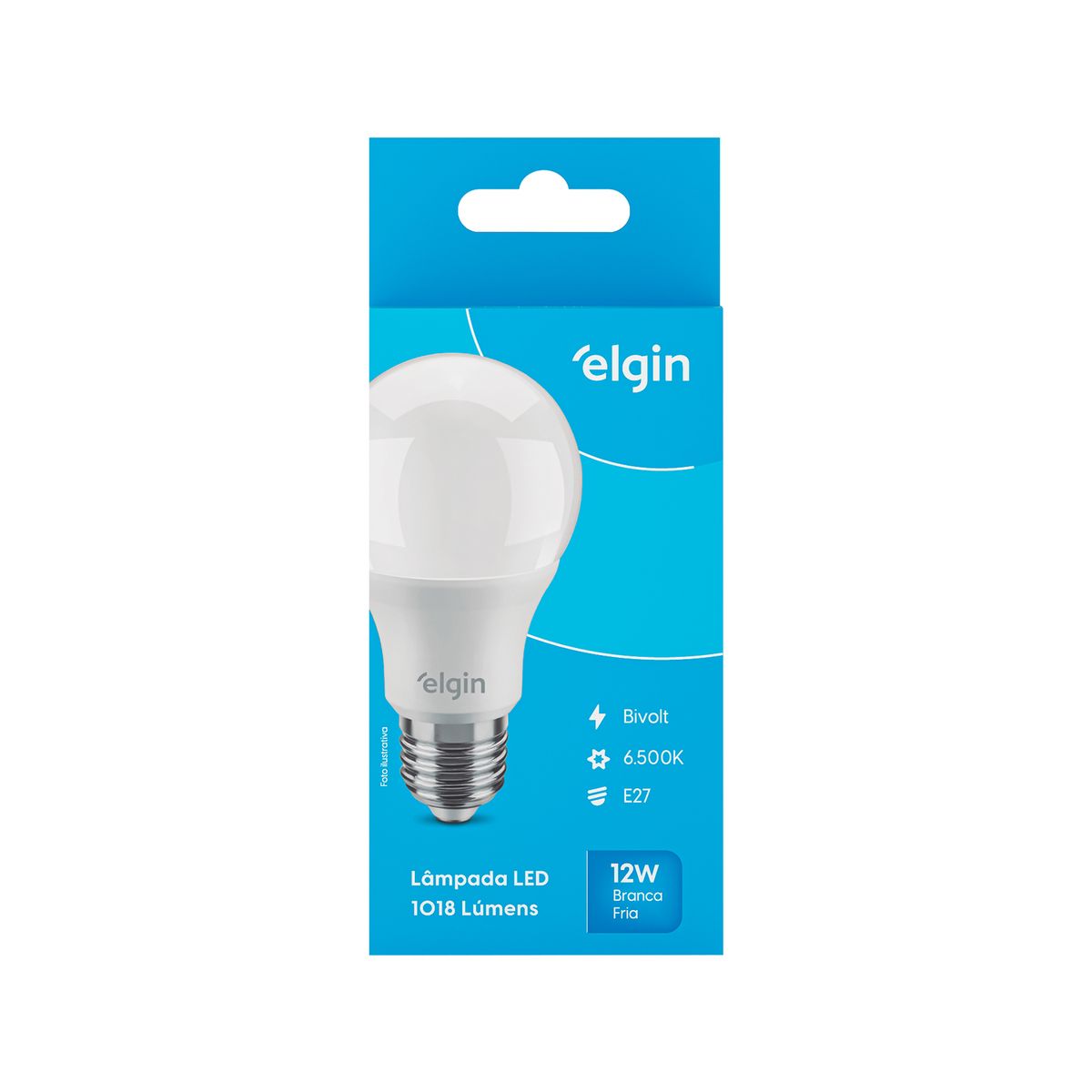 Lâmpada LED A65 15W 6500K Elgin, marca Elgin - Foto 2