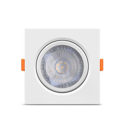 Luminria de Embutir Quadrada LED Ecospot PAR20 7W 6500K