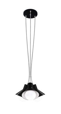 Pendente de Alumnio Bolinha Cacho 3 Lmpadas Preto