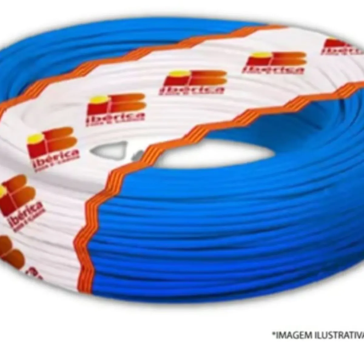 Cabo Flexível 1,5mm2 Azul Rolo 100M, marca Ibérica - Foto Principal