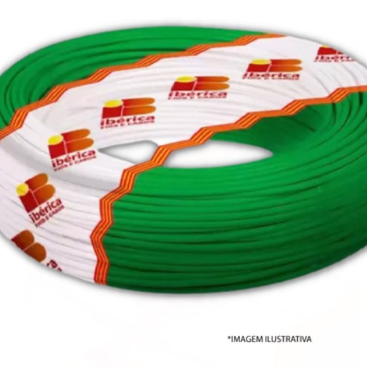Cabo Flexível 2,5mm Verde Rolo 100 Metros Ibérica, marca Ibérica - Foto Principal