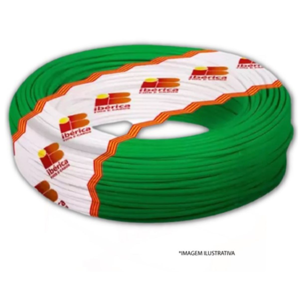 Cabo Flexível 2,5mm Verde Rolo 100 Metros Ibérica, marca Ibérica - Foto Principal