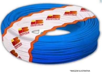 Cabo Flexvel 2,5mm Azul Rolo 100 Metros Ibrica