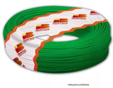 Cabo Flexvel 4mm2 Verde Rolo 100 Metros