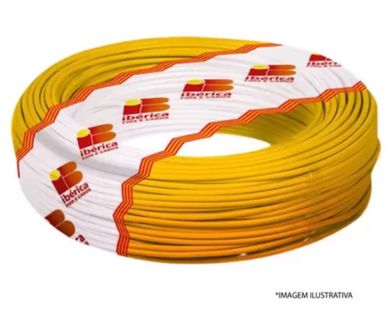Cabo Flexvel 4mm2 Amarelo Verde Rolo 100 Metros