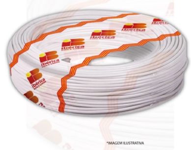 Cabo Flexvel 4mm2 Branco Rolo 100 Metros