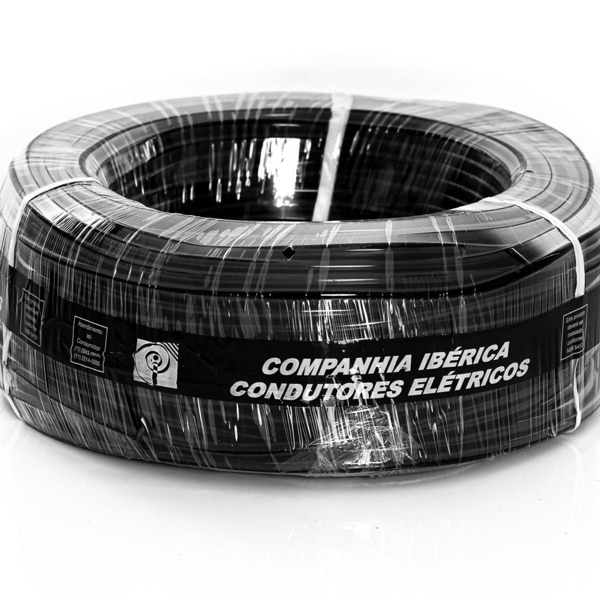 Cabo Pp 2X2,5mm2 Preto Rolo 100M, marca Ibérica - Foto Principal