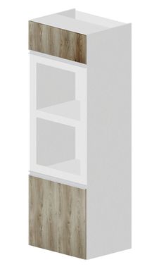 Coluna Dupla Montreal com 2 Nichos 70cm Carvalho Bonatto