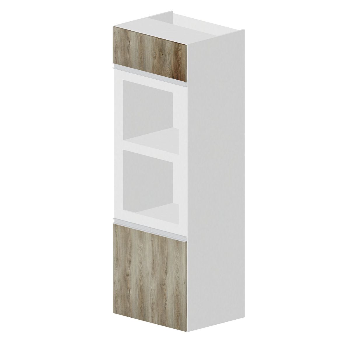 Coluna Dupla Montreal com 2 Nichos 70cm Carvalho Bonatto, marca Bonatto - Foto Principal