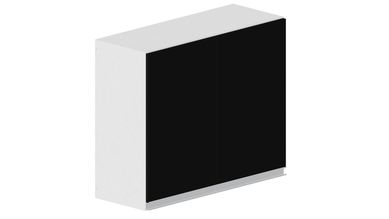 Armrio Duplo Montreal 90cm Preto Bonatto