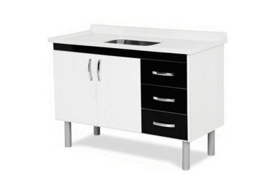 Gabinete Cozinha Toquio 116,2cm Preto
