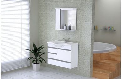 Kit Banheiro Florence 79,5cm Branco