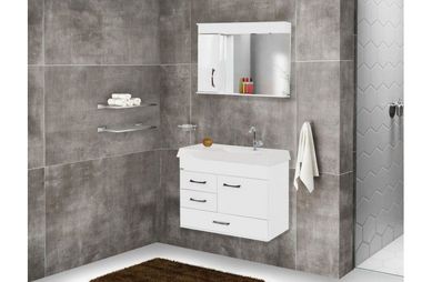 Kit Banheiro Padua 79,5cm Branco