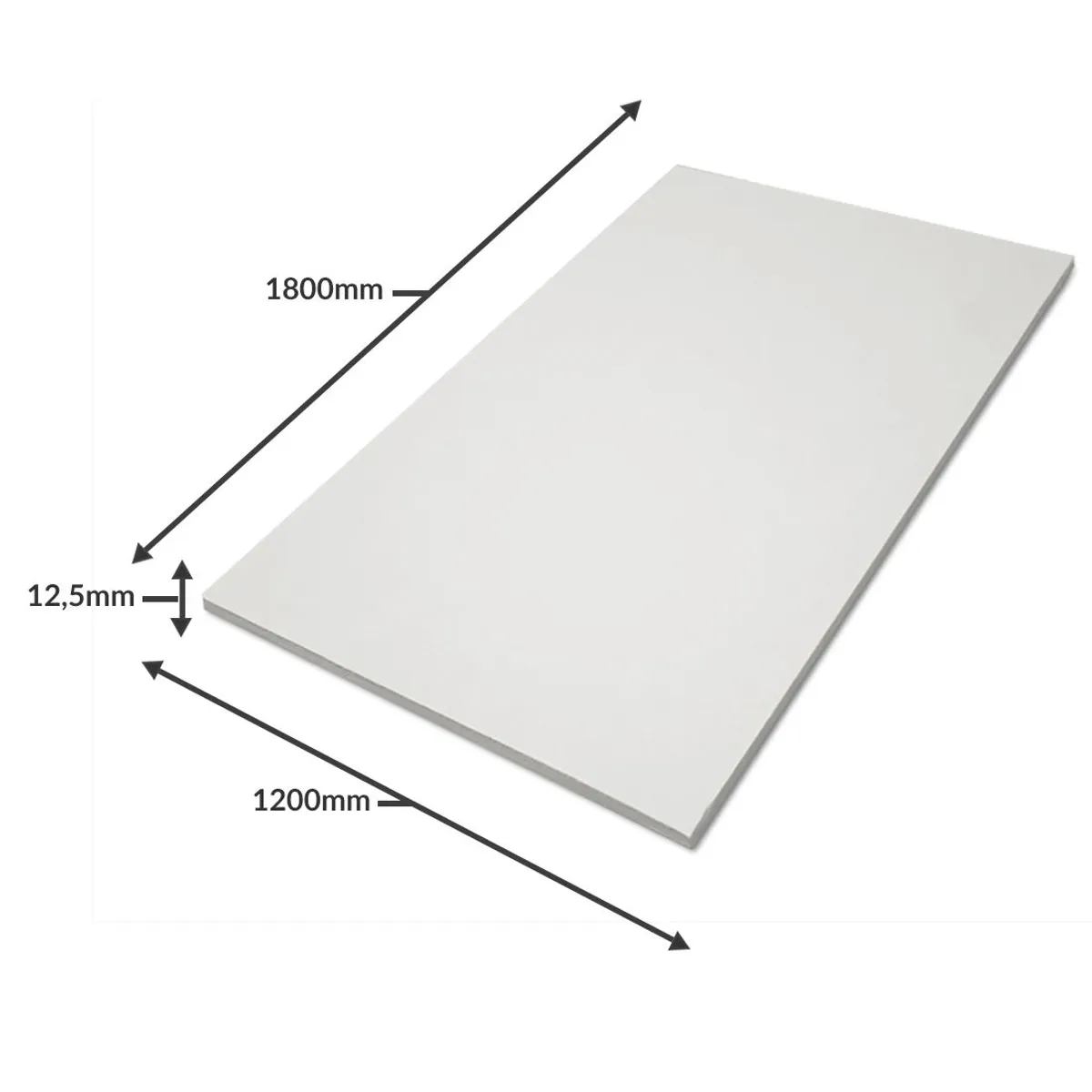 Chapa Drywall ST Branca 12,5x1200x1800mm Knauf, marca Knauf - Foto 2