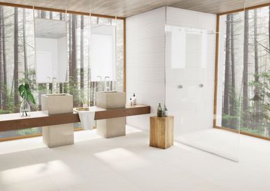 Porcelanato Natural Spezia Bianco 80x80cm Caixa 1,91m Retificado