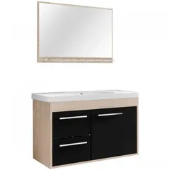 Gabinete para Banheiro com Espelho Procion 60cm Berlin/preto Cerocha