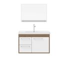 Gabinete para Banheiro com Espelho Procion 60cm Branco/munique Cerocha