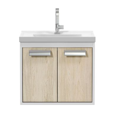 Gabinete para Banheiro com Cuba e Espelheira Rigel 50cm Branco Berlin